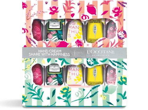 ロクシタン、人気の香り5種が入ったミニハンドクリームセットを数量