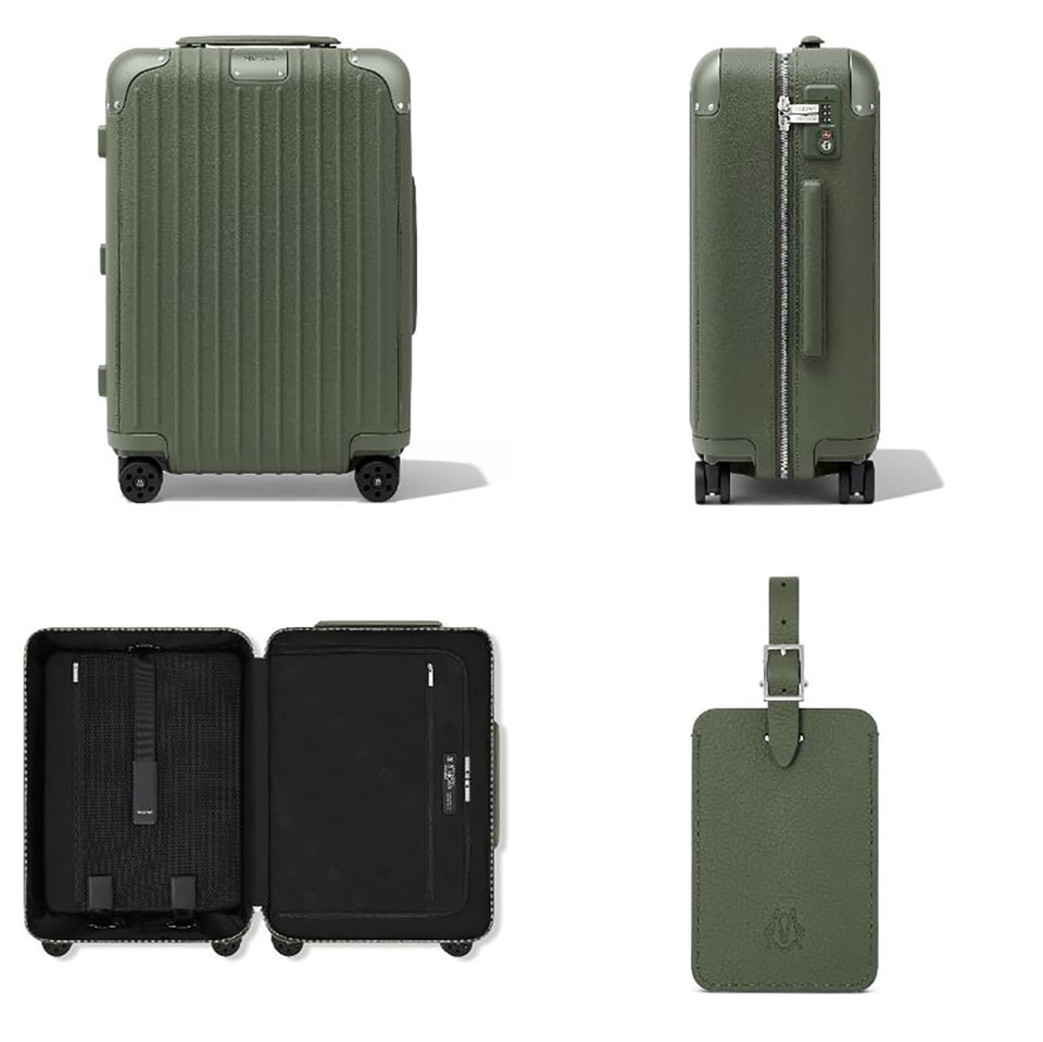 リモワ、レザー製スーツケースに秋の新色「オリーブ グリーン」追加