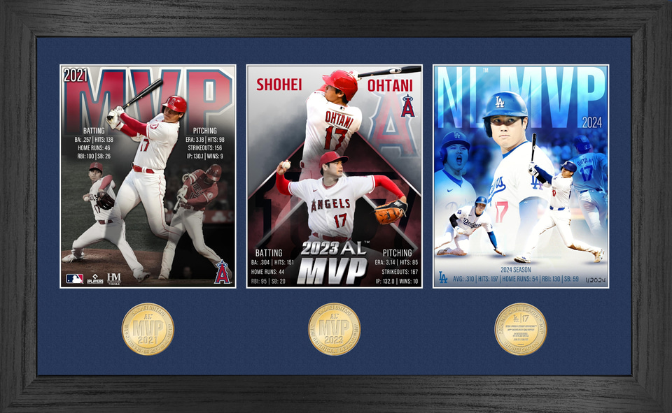 JAL、大谷翔平のMVP受賞記念コイン/フォトミント。3シーズン記念品は