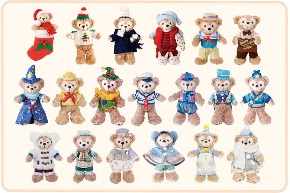 歴代ダッフィー2種＆最初期の「ぬいぐるみバッジ」が復刻販売！ 投票で