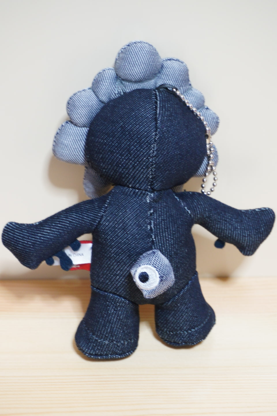 万博で買ったお気に入りミャクミャク！ EDWINデニムマスコット/サガラ