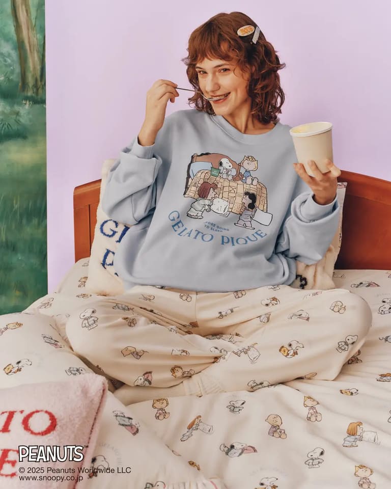 GELATO PIQUE meets PEANUTS」11月発売。スヌーピーたちのルームウェア