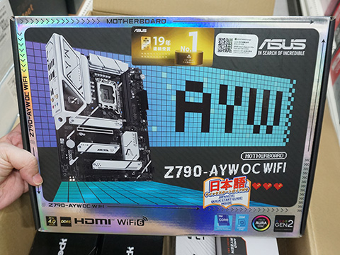 第14世代Coreマザー「Z790-AYW OC WIFI」がASUSから、メモリスロットは