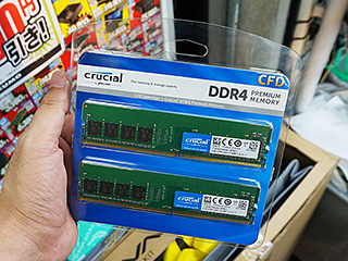 CFD販売パッケージのCrucial製DDR4メモリが登場、純正よりやや割安