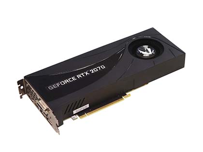 ブロアーファン採用のZOTAC製GeForce RTX 2070が発売、DVI-D搭載