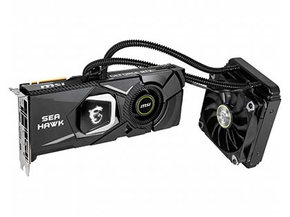水冷+空冷仕様の「GeForce RTX 2080 Ti SEA HAWK X」がMSIから、実売18