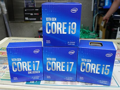 TDP 65Wの「Core i9-10900F」など4モデルがデビュー、GPU非搭載