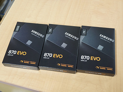Samsungの新型SSD「870 EVO」がデビュー、ランダムリード性能が30%向上