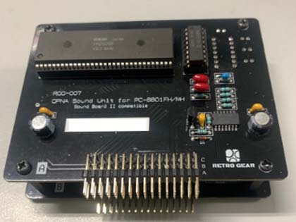 NEC PC-8801FH/MH向けの“サウンドボードII 互換ボード”が入荷、店頭
