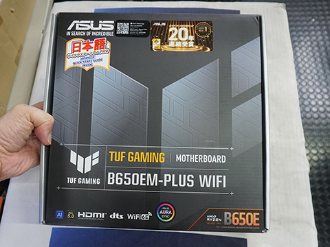 ASUSのRyzen 9000対応microATXマザー「TUF GAMING B650EM-PLUS WIFI