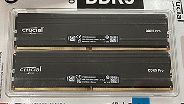 Micronのヒートシンク付きメモリ「Crucial Pro」にDDR5-5600/32GB×2枚