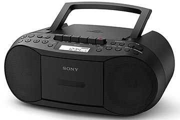 ソニー、ワイドFM対応の簡単操作CDラジカセ。電池駆動対応/約8,000円