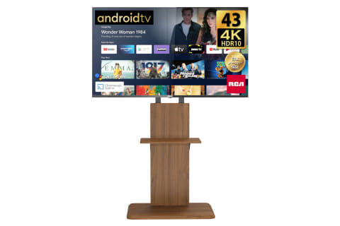 工事不要で設置できる「壁よせテレビスタンド」。約2.2万円 - AV Watch