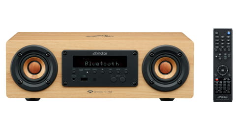 ビクター、コンパクトになったウッドコーン一体型コンポ。約5万円 - AV