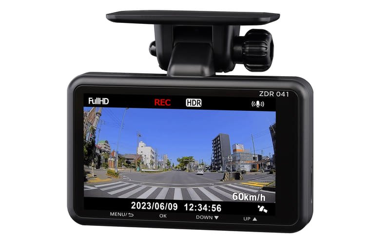 コムテック、3.2インチ液晶画面＆200万画素の1カメラドライブ