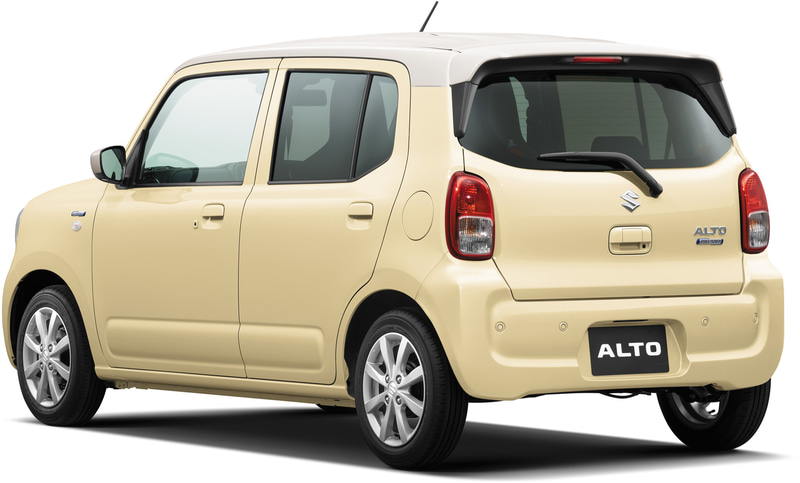 スズキ、軽乗用車「アルト」を一部仕様変更 空力性能向上で燃費28.2km