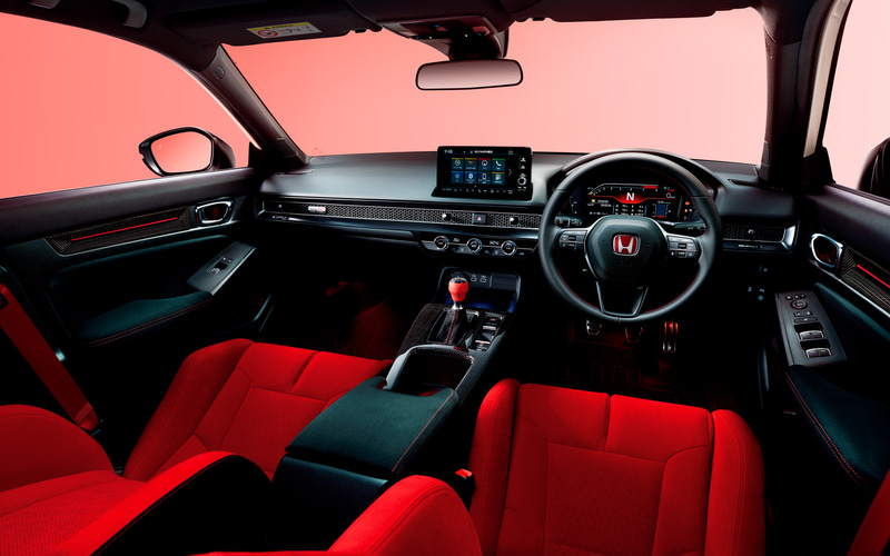 ホンダアクセス、シビックタイプR用にスムーズレザーの「ステアリング