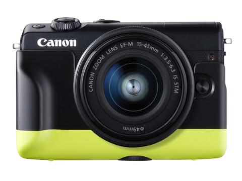 キヤノン、フェイスジャケットで着せ替えられる「EOS M100