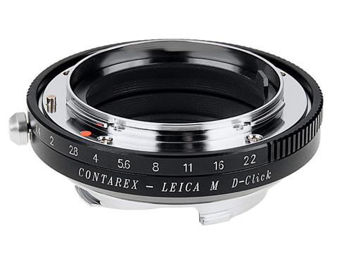 Fotodiox、コンタレックス→ライカM用マウントアダプター。絞り調節