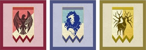 ゲオ限定「黒鷲・青獅子・金鹿の三つの学級ハンカチ」付き