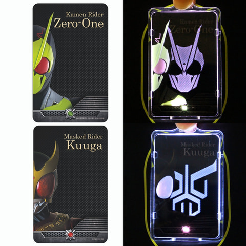 ICカードに重ねると「仮面ライダー」が光る！ 「仮面ライダーシリーズ