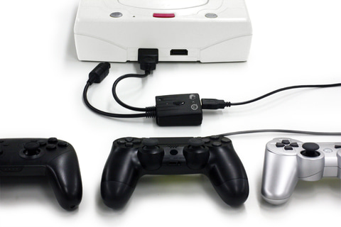 ドリキャス・サターンでPS4/Switch用コントローラーを使用できる変換