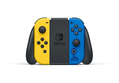 フォートナイト」デザインのSwitch！ 青と黄色いJoy-Conの「Nintendo