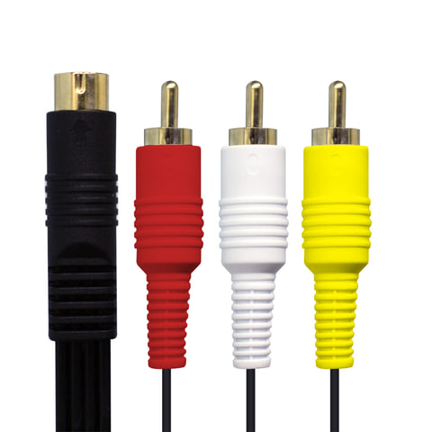 セガサターン本体の映像出力に！ 「AV端子ケーブル」＆「S+AV端子