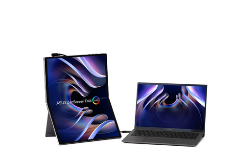 17.3インチの折りたたみ式のポータブルモニター「ASUS ZenScreen Fold