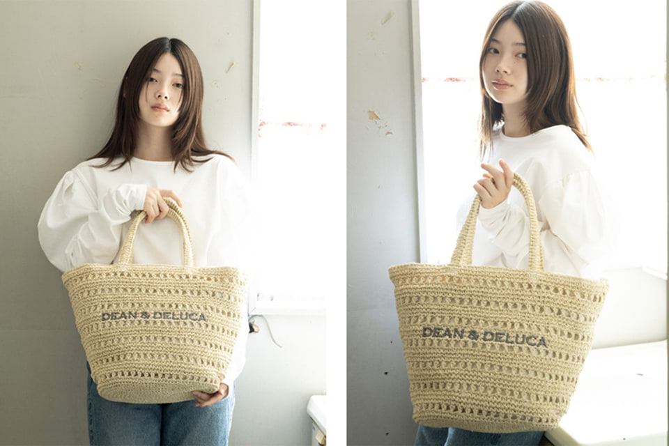 DEAN & DELUCA×BEAMS COUTURE、手編みの「クロッシェバスケットバッグ