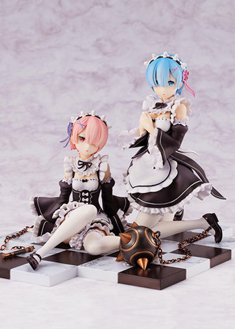 特製台座で豪華さ倍増！ 「リゼロ」より、フィギュア「ラム＆レム」に