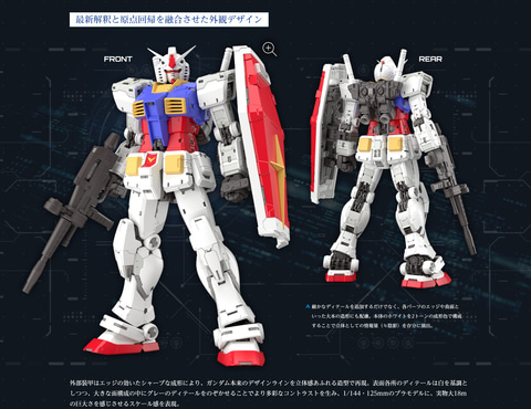 RG 1/144 RX-78-2 ガンダム Ver.2.0」が電撃発表！ - HOBBY Watch
