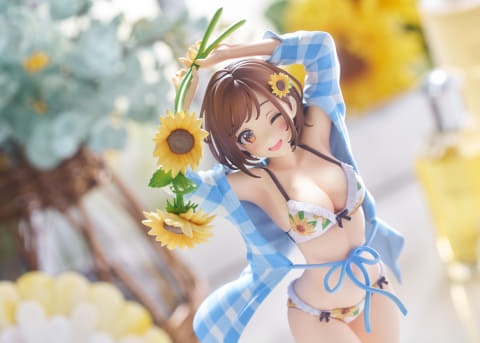 森倉円氏のオリジナルイラスト「向日葵の女の子」のスケールフィギュア