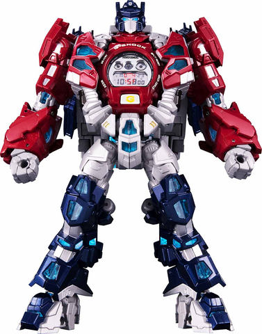 G-SHOCKとトランスフォーマーが合体。胸に時計を内蔵した変形ロボ