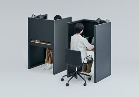 自宅用ブース型書斎「Think Lab HOME」。常設型と折りたたみ式