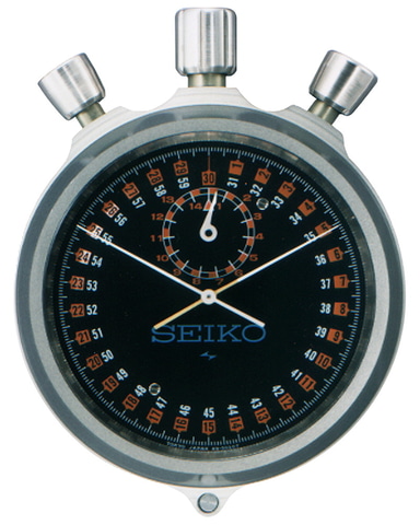セイコー スピードタイマー、機械式にマットブラックな冬季競技