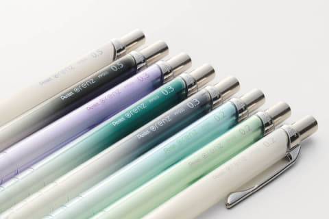 ぺんてる、折れないシャープペン「オレンズ」にクリアカラーとマット調