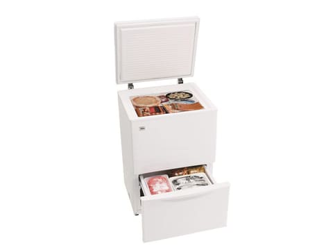 ハイアール、上開き/引き出し式で食材を出し入れしやすい2段冷凍庫