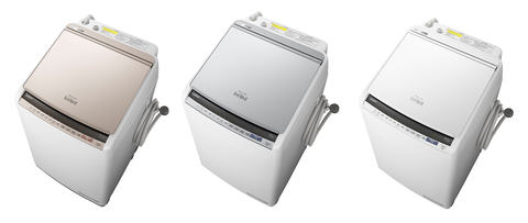 日立、洗い方や時間を自動で判断するAI搭載の縦型洗濯乾燥機「ビート