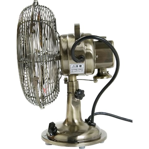 ニトリ、メタリックカラーを採用したアンティークデザインの扇風機
