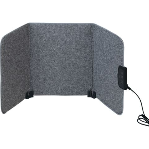 ニトリ、机の下で足元を温めるパネルヒーター。折りたたんで収納