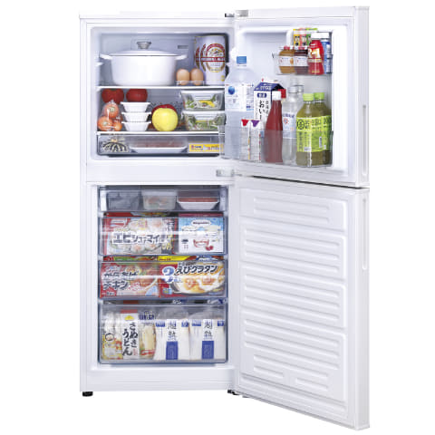 ツインバード、冷凍室が下段でたっぷり収納の2ドア冷蔵庫 - 家電 Watch