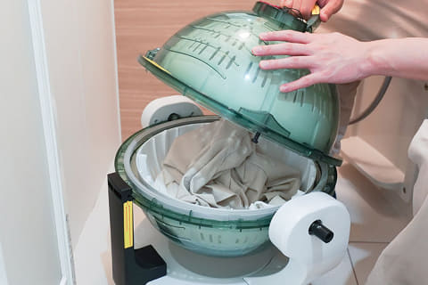 サンコー「全手動」小型ドラム洗濯機 ぐるぐるぶんまわ槽ball - 家電 Watch