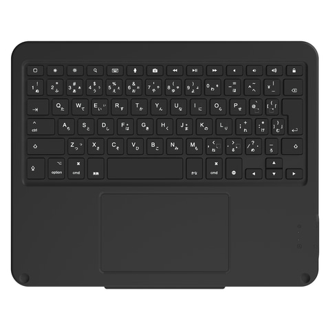 トラックパッド搭載で5年保証付き、iPad用キーボード一体型ケースが