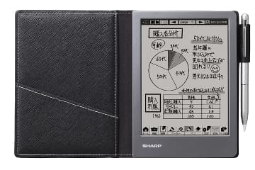 シャープ、紙ノート感覚の電子メモツール「電子ノート WG-N10