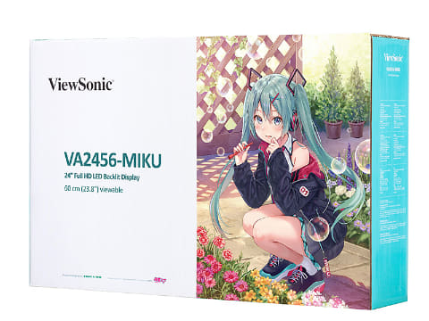 ビューソニック、初音ミクとコラボした23.8型液晶ディスプレイ - PC Watch