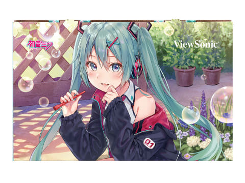 ビューソニック、初音ミクとコラボした23.8型液晶ディスプレイ - PC Watch