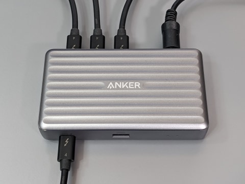 やじうまミニレビュー】Ankerの小型Thunderbolt 4ドックを試す。高速