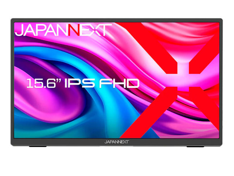 JAPANNEXT、スタンド搭載で吊り下げもできる15.6型モバイルモニター