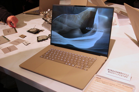 ASUS、日本向けAIノート「Zenbook SORA」刷新。80TOPS NPUで最大33時間